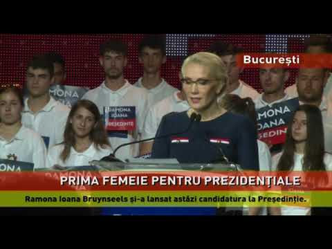 Ramona Ioana Bruynseels și-a lansat astăzi candidatura la Preşedinţie