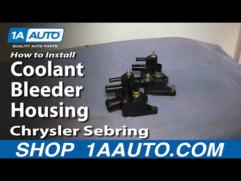 How To Install Replace 2.7L Coolant Bleeder Housing 2001-06 Chrysler Sebring