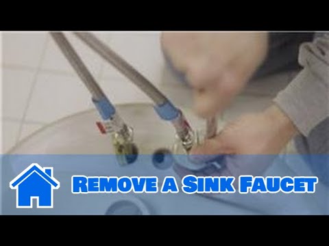 how to remove old bathroom sink faucet