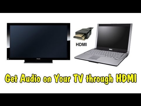 how to connect laptop to tv no sound