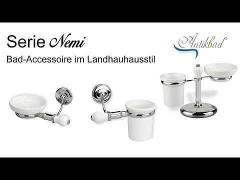 Bad-Accessoire-Serie Nemi im Landhausstil