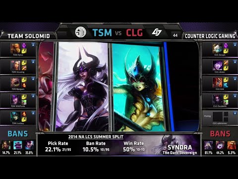 Team Solomid vs CLG | S4 NA LCS Summer split 2014 Week 10 Day 2 | TSM vs CLG W10D2 G3 Full Game HD