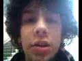 dave gets hit in the stomach and his voice cracks when he's tryin to find his ipod