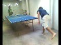primer partido de ping pong de la pochi versus su archirival mariano wadel