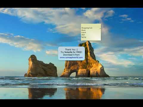 Keep desktop sticky notes always on top of other apps in Windows