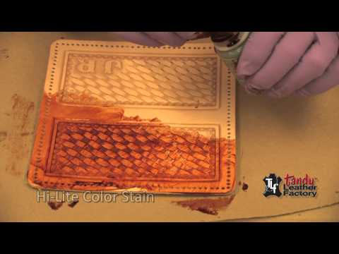 how to dye finished leather