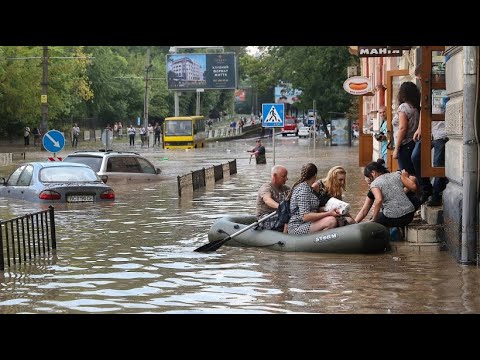 Ukraine: Rekordregen - binnen einer Stunde fiel in  ...