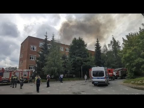 Russland: Riesenexplosion auf dem Gelnde einer Rstungsfabrik bei Moskau - eine Drohnenattacke?