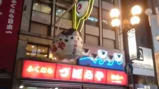 大阪なんばづぼらや、の看板【DotonboriOsakaJapan】 再生