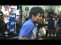 Manny Pacquiao's Lighting Fast Shadow Boxing