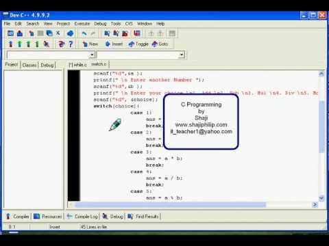 how to draw flowchart for switch case in c