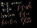 3 basic differential equations that can be solved by taking the antiderivatives of both sides.