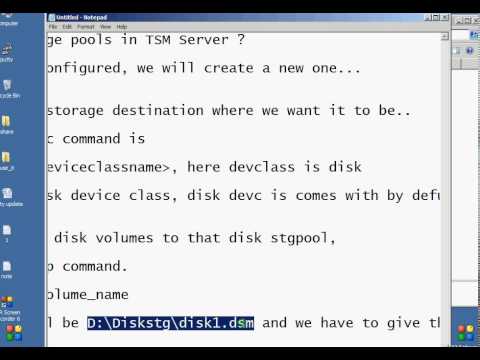 how to define storage pool in tsm