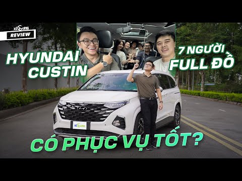 Hyundai Custin khi chở full tải + full đồ sẽ ra sao ? Có phục vụ tốt 6 người trên xe ?