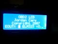 OBD2 LCD working with car.  Digital Gauges.  OBDII gauges.