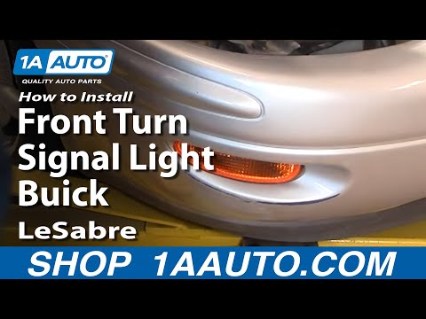 How To Install Replace Front Turn Signal Light Buick LeSabre 00-05 1AAuto.com