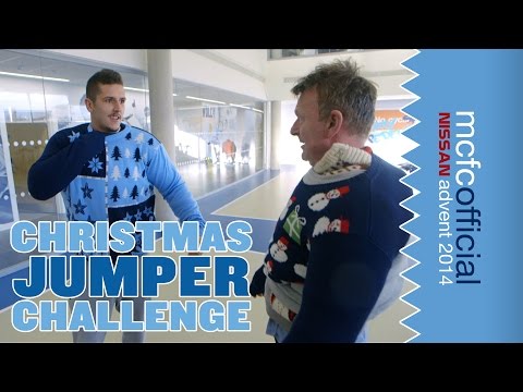 FUNNY XMAS JUMPER CHALLENGE | Man City Advent Calendar 2014 | Day 14