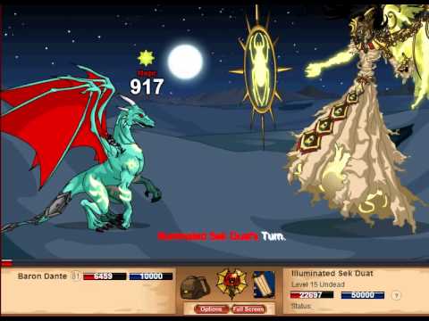 DragonFable: Baron Dante vs. Illuminated Sek-Duat