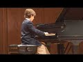 Jeffery age 11 piano Schubert Impromptu Op. 90 #2 E Flat Min