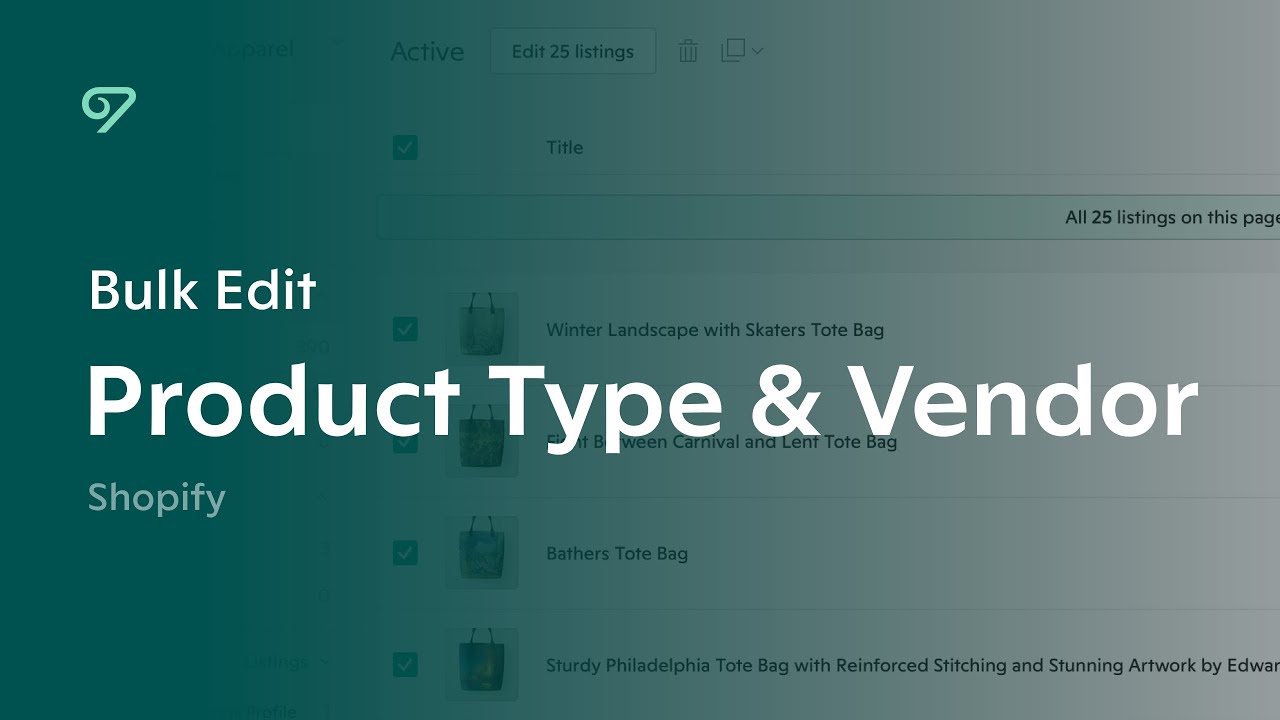 Bulk Edit Product Type & Vendor | Shopify