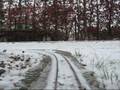 Impressionen vom ersten Schneefall auf Stefan's Gartenbahn