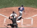 Delmon Young swinging bunt/Lincecum play
