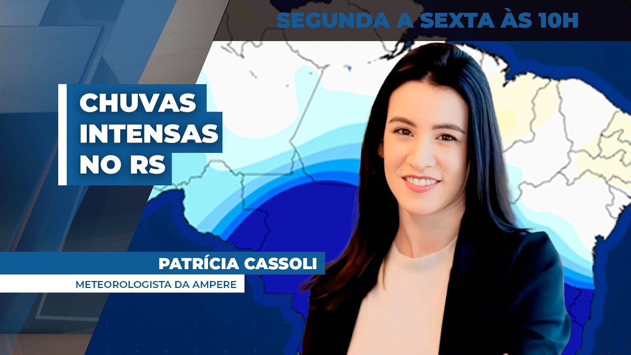 Frente fria passa pelo Rio Grande do Sul e traz chuvas intensas para o estado nesta segunda (23)