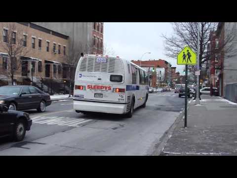 b46 - Kings Plaza bound Nova-RTS B46 Local Bus #5041 Turning from DeKalb Ave to Malcolm X Blvd and starting its local route to Kings Plaza. Then a Kings Plaza boun...