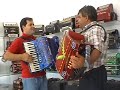 Ze Carvalhal y Carlos Rodriguez probando os foles...