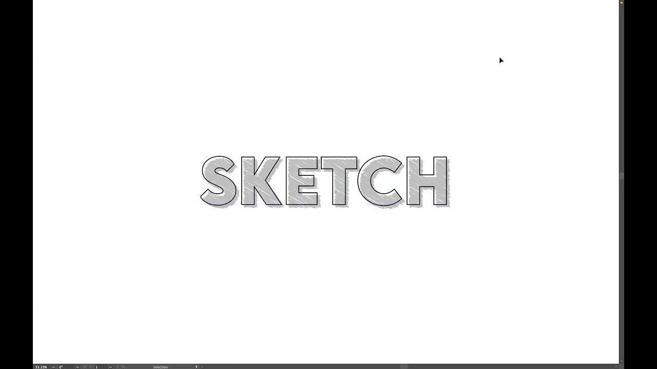 Sketch Effect - Adobe Illustrator