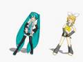 MikuMikuDanceで貴明＆憲武 by 初音ミク&鏡音リン