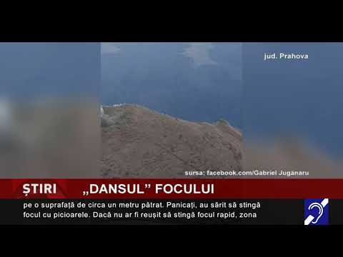 „Dansul” focului, pe Caraiman