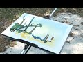 \"Painting a Watercolor on the Banks of the Guana River\"