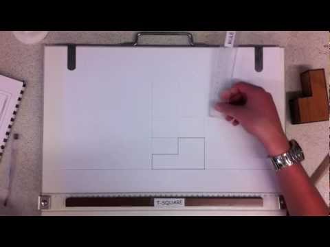 how to draw orthographic projection