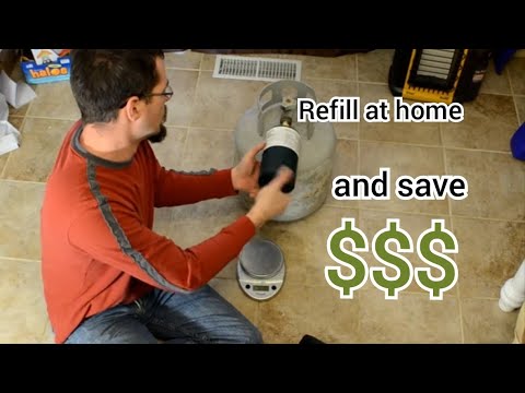 how to fill small propane bottles