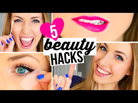 TOP 5 BEAUTY HACKS IN 5 MINUTES!