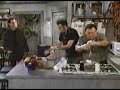 Newman and Kramer making sausages