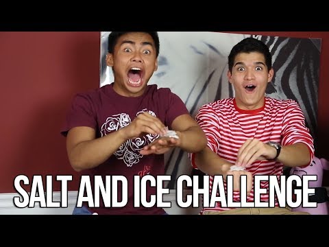 Salt - We did the salt and ice challenge New video every Monday, Tuesday, Thursday, and Friday! Make sure to subscribe to our main channel: http://www.youtube.com/W...