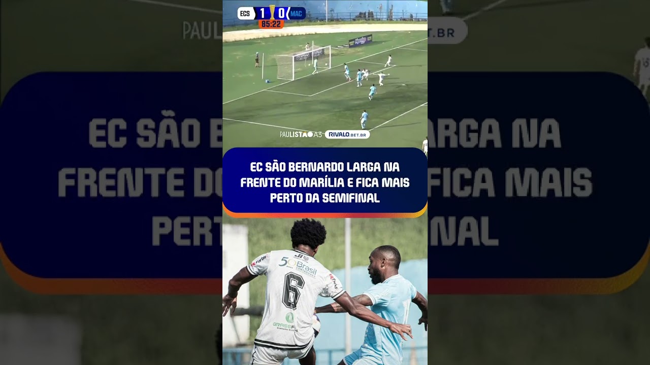 É O CACHORRÃO! 🐶🔥EC São Bernardo na vantagem contra o Marília pelas quartas do #PaulistãoA3Rivalo.