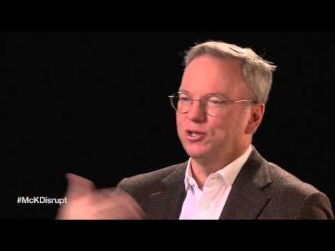 disruptive - Eric Schmidt, Google's executive chairman, examines the role of pervasive technology and the new generation of user-interface theory, including the