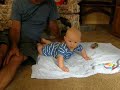 Learning to crawl and farting