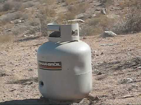 KilsJihad! Freshie Propane Tank vs .50 AE Desert Eagle  10mm .wmv