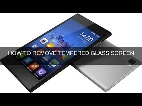 how to remove tempered glass