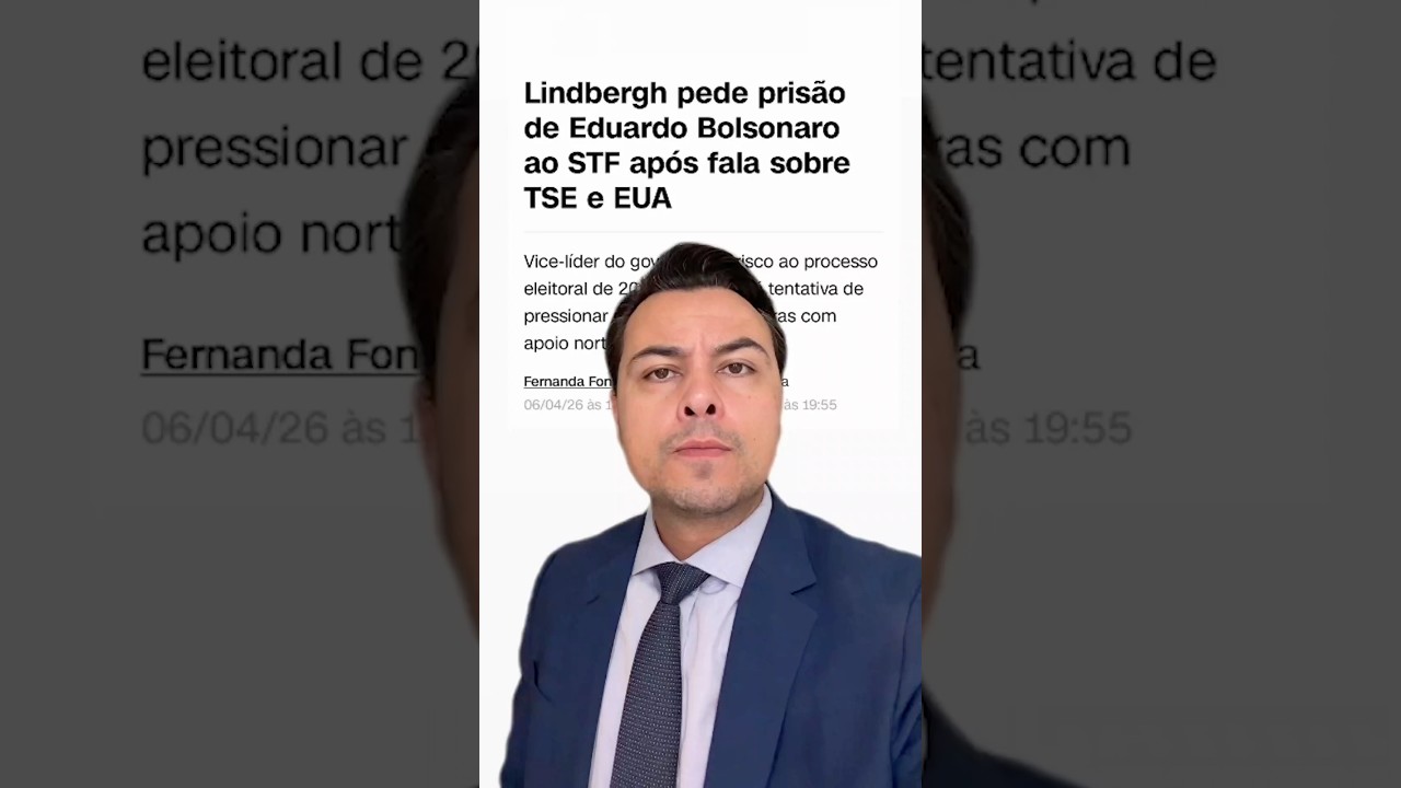 🚨Lindbergh pediu a prisão do Eduardo Bolsonaro ao STF após fala sobre TSE e EUA