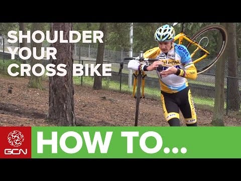 your - Running with your bike on your shoulder is a key part of cyclocross. Bart Wellens gave GCN the pro guide to shouldering your bike. For more cyclocross pro-ti...