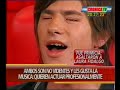 Nahuel pennisi cantando una huella en cronica tv
