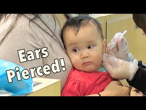 Twins get their Ears Pierced! - Dancember 04, 2014 - itsJudysLife Daily Vlog