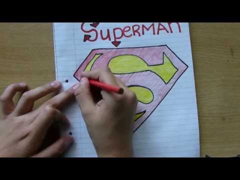 how to draw superman logo