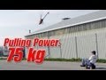 R/C helicopter dragging man - crazy stuff! (HD quality)