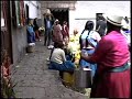 The flower market in Cuenca, Ecuador